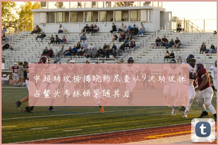 中超助攻榜揭晓约尼查以9次助攻独占鳌头韦林顿紧随其后